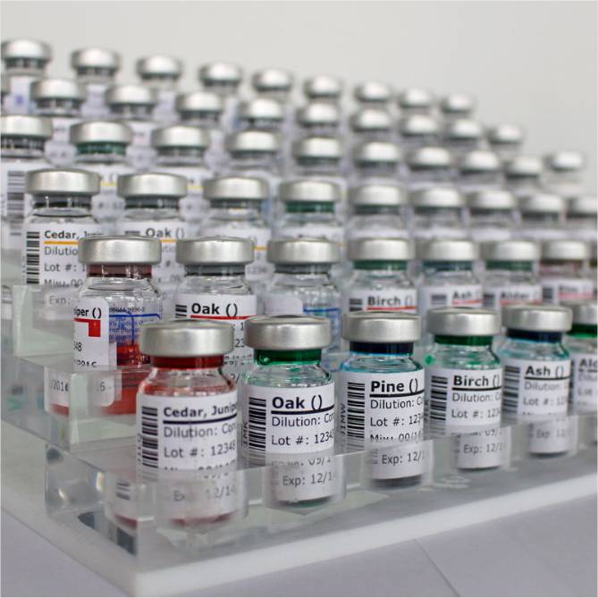 allergy testing vials.